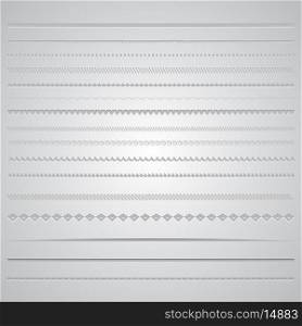 Collection of various decorative page dividers