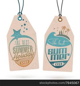 Collection of Vintage Summer Holidays Related Hang Tags