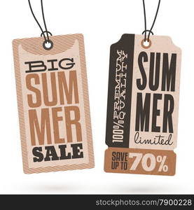 Collection of Vintage Summer Sales Related Hang Tags