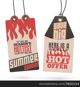 Collection of Vintage Summer Sales Related Hang Tags