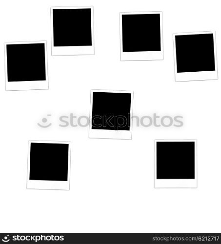 Collection photo frame . Collection photo frame for design scrapbook space for your text - vector