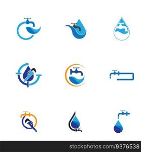 collection Plumbing service  logo creative vector illustrattion