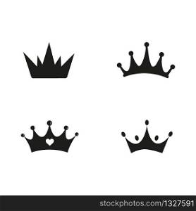 collection quolity crowns. Royal Crown icons collection set. Vintage crown. Vector illustration
