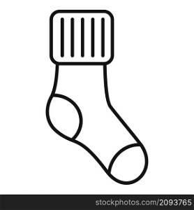 Collection sock icon outline vector. Cute pair. High sock. Collection sock icon outline vector. Cute pair