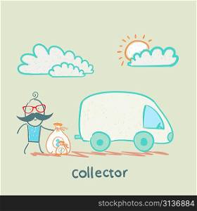 collector is money in the car