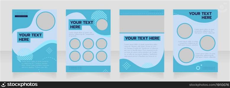 College admission info for students blank brochure layout design. Vertical poster template set with empty copy space for text. Premade corporate reports collection. Editable flyer paper pages. College admission info for students blank brochure layout design