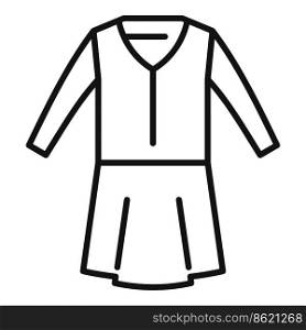 College dress icon outline vector. Fashion shirt. Child code. College dress icon outline vector. Fashion shirt