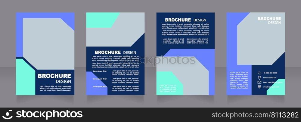 College education and student learning program blank brochure design. Template set with copy space for text. Premade corporate reports collection. Editable 4 paper pages. Arial font used. College education and student learning program blank brochure design