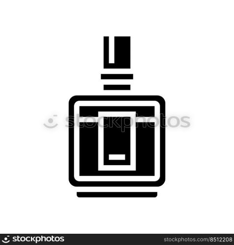 cologne fragrance bottle perfume glyph icon vector. cologne fragrance bottle perfume sign. isolated symbol illustration. cologne fragrance bottle perfume glyph icon vector illustration