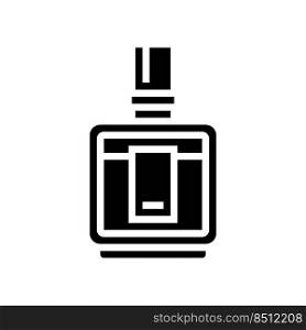 cologne fragrance bottle perfume glyph icon vector. cologne fragrance bottle perfume sign. isolated symbol illustration. cologne fragrance bottle perfume glyph icon vector illustration