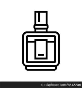 cologne fragrance bottle perfume line icon vector. cologne fragrance bottle perfume sign. isolated contour symbol black illustration. cologne fragrance bottle perfume line icon vector illustration