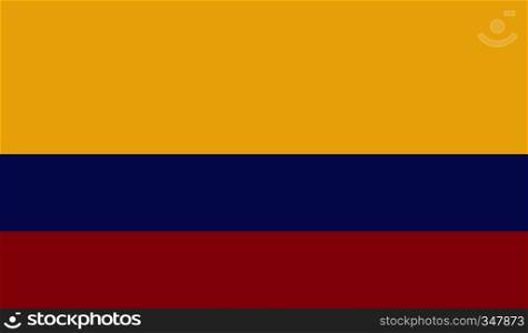 Colombia flag image for any design in simple style. Colombia flag image
