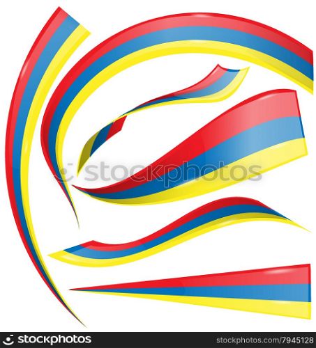 colombia flag set