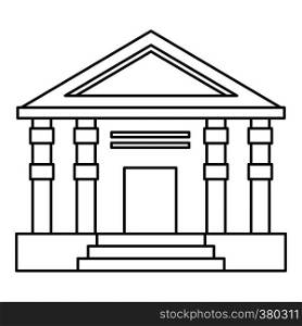 Colonnade icon. Outline illustration of colonnade vector icon for web. Colonnade icon, outline style