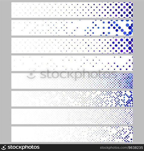 Color abstract dot pattern rectangular web banner Vector Image