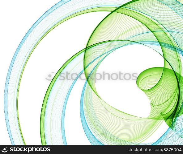 Color abstract lines. Vector illustration . Abstract blue and green lines. Vector illustration EPS 10