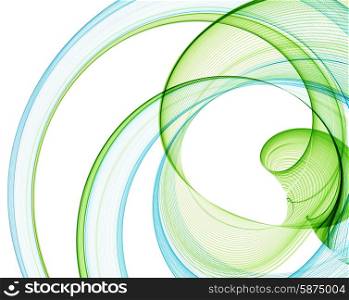 Color abstract lines. Vector illustration . Abstract blue and green lines. Vector illustration EPS 10
