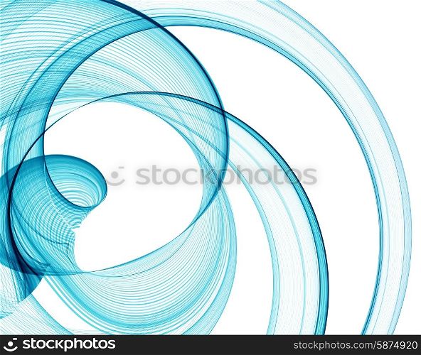 Color abstract lines. Vector illustration . Abstract blue fractal lines. Vector illustration EPS 10