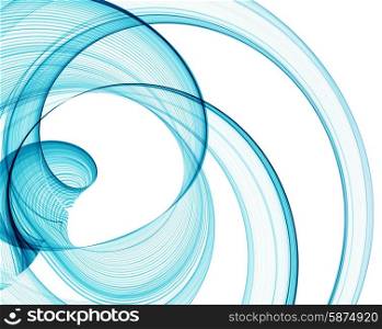 Color abstract lines. Vector illustration . Abstract blue fractal lines. Vector illustration EPS 10