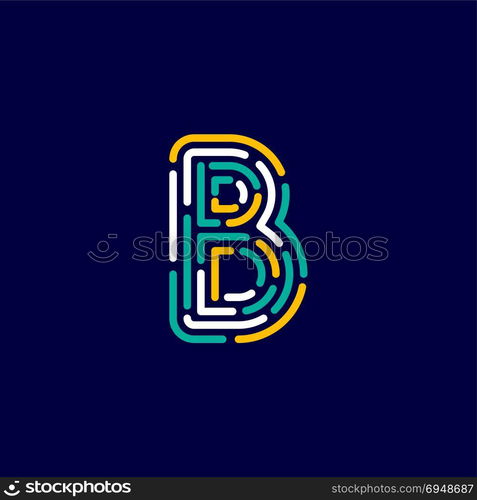 color alphabet letter logo identity template. color alphabet letter logo identity template vector