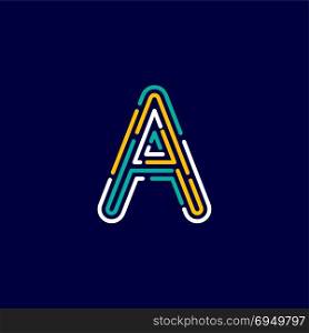 color alphabet letter logo identity template. color alphabet letter logo identity template vector