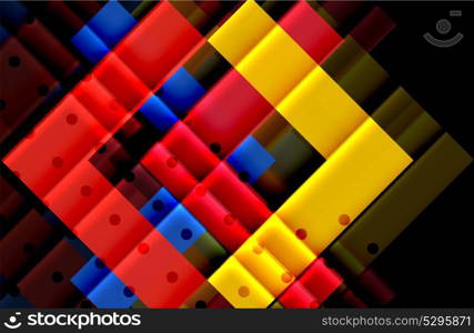 Color arrows on black background. Color arrows on black background. Vector illustration