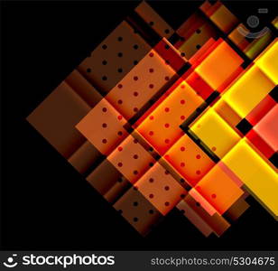 Color arrows on black background. Color arrows on black background. Vector illustration