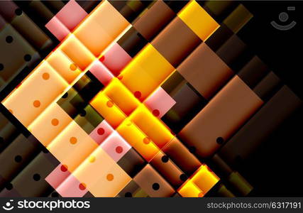 Color arrows on black background. Color arrows on black background. Vector illustration