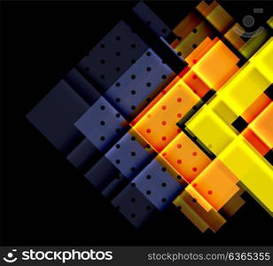 Color arrows on black background. Color arrows on black background. Vector illustration