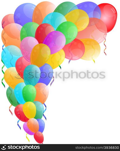 Color background with glossy balloon.