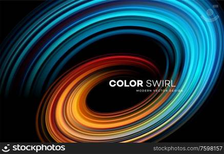Color bright swirl organic 3d shape. Colored flow Trend design for web pages, posters, flyers, booklets, magazine covers, presentations. Vector illustration EPS10. Color bright swirl organic 3d shape. Colored flow Trend design for web pages, posters, flyers, booklets, magazine covers, presentations. Vector illustration