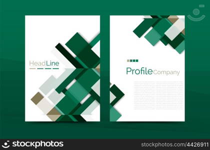 Color business brochure cover vector template, annual report front page, A4 size, leaflet abstract background, magazine design, flyer layout