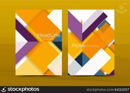 Color business brochure cover vector template, annual report front page, A4 size, leaflet abstract background, magazine design, flyer layout