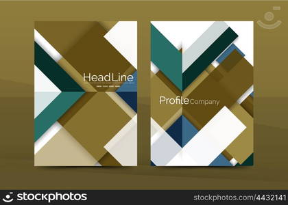 Color business brochure cover vector template, annual report front page, A4 size, leaflet abstract background, magazine design, flyer layout