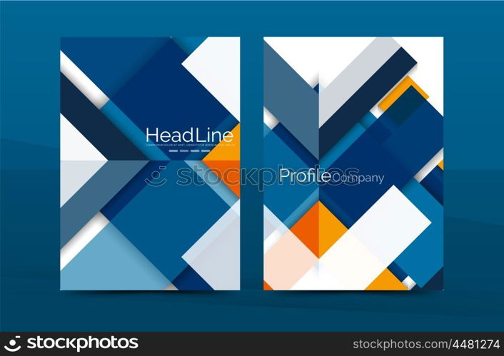 Color business brochure cover vector template, annual report front page, A4 size, leaflet abstract background, magazine design, flyer layout