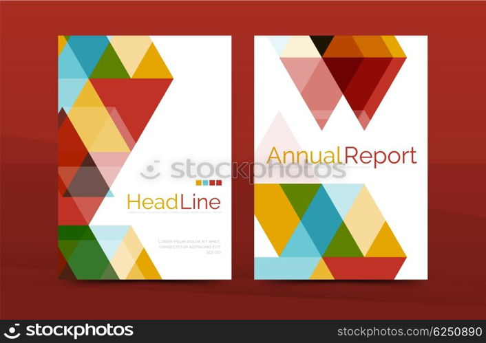 Color business brochure cover vector template, annual report front page, A4 size, leaflet abstract background, magazine design, flyer layout