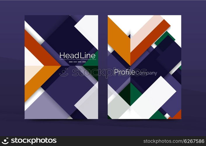 Color business brochure cover vector template, annual report front page, A4 size, leaflet abstract background, magazine design, flyer layout