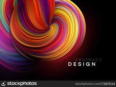 Color Flow Abstract shape poster design. Vector illustration EPS10. Color Flow Abstract shape poster design. Vector illustration