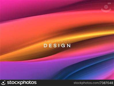 Color Flow Abstract shape poster design. Vector illustration EPS10. Color Flow Abstract shape poster design. Vector illustration
