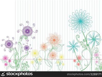 Color Flower Doodles