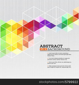 Color geometric background with triangles. Vector illustration . Color geometric background with triangles. Vector illustration EPS 10