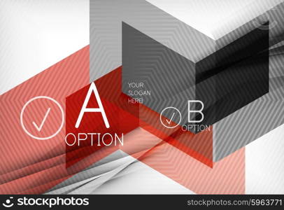 Color geometric shapes with option elements abstract background. Color geometric shapes with option elements abstract background. Vector illustration