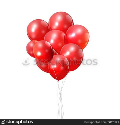 Color Glossy Balloons Background Vector Illustration. EPS10