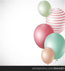 Color Glossy Balloons Background Vector Illustration eps10. Color Glossy Balloons Background Vector Illustration