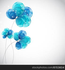 Color Glossy Balloons Background Vector Illustration EPS10. Color Glossy Balloons Background Vector Illustration