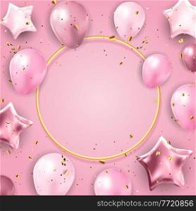 Color Glossy Balloons Background Vector Illustration EPS10. Color Glossy Balloons Background Vector Illustration. EPS10