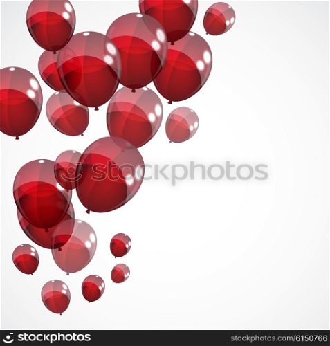 Color Glossy Balloons Background Vector Illustration EPS10. y2015-10-31-14