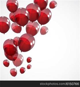 Color Glossy Balloons Background Vector Illustration EPS10. y2015-10-31-14