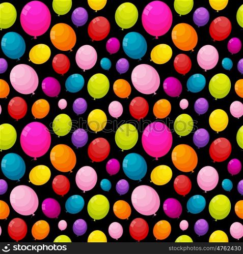 Color Glossy Balloons Seamles Pattern Background Vector Illustration EPS10. Color Glossy Balloons Seamles Pattern Background Vector Illustra