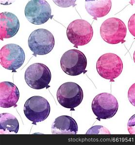 Color Glossy Balloons Seamles Pattern Background Vector Illustration EPS10. Color Glossy Balloons Seamles Pattern Background Vector Illustration